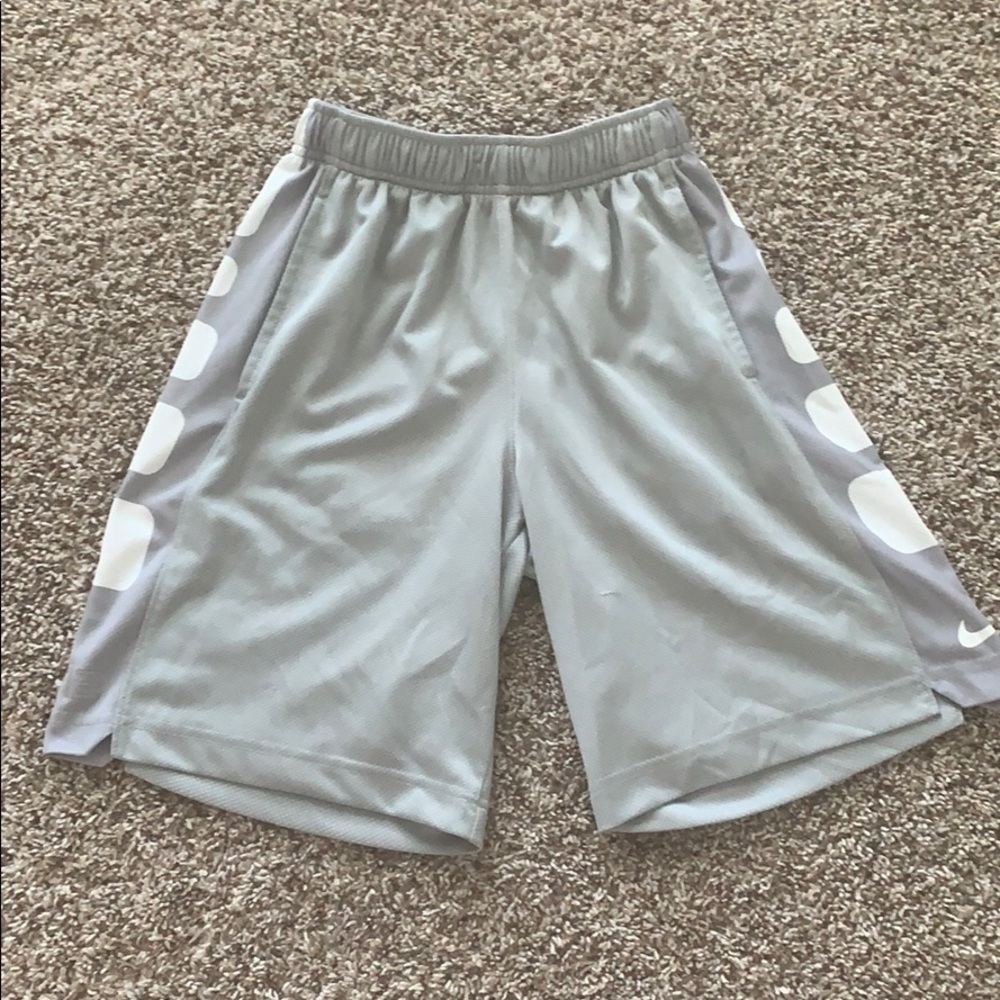 Gray Elite Nike Basketball Shorts